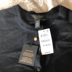 100% cashmere basic cardigan medium